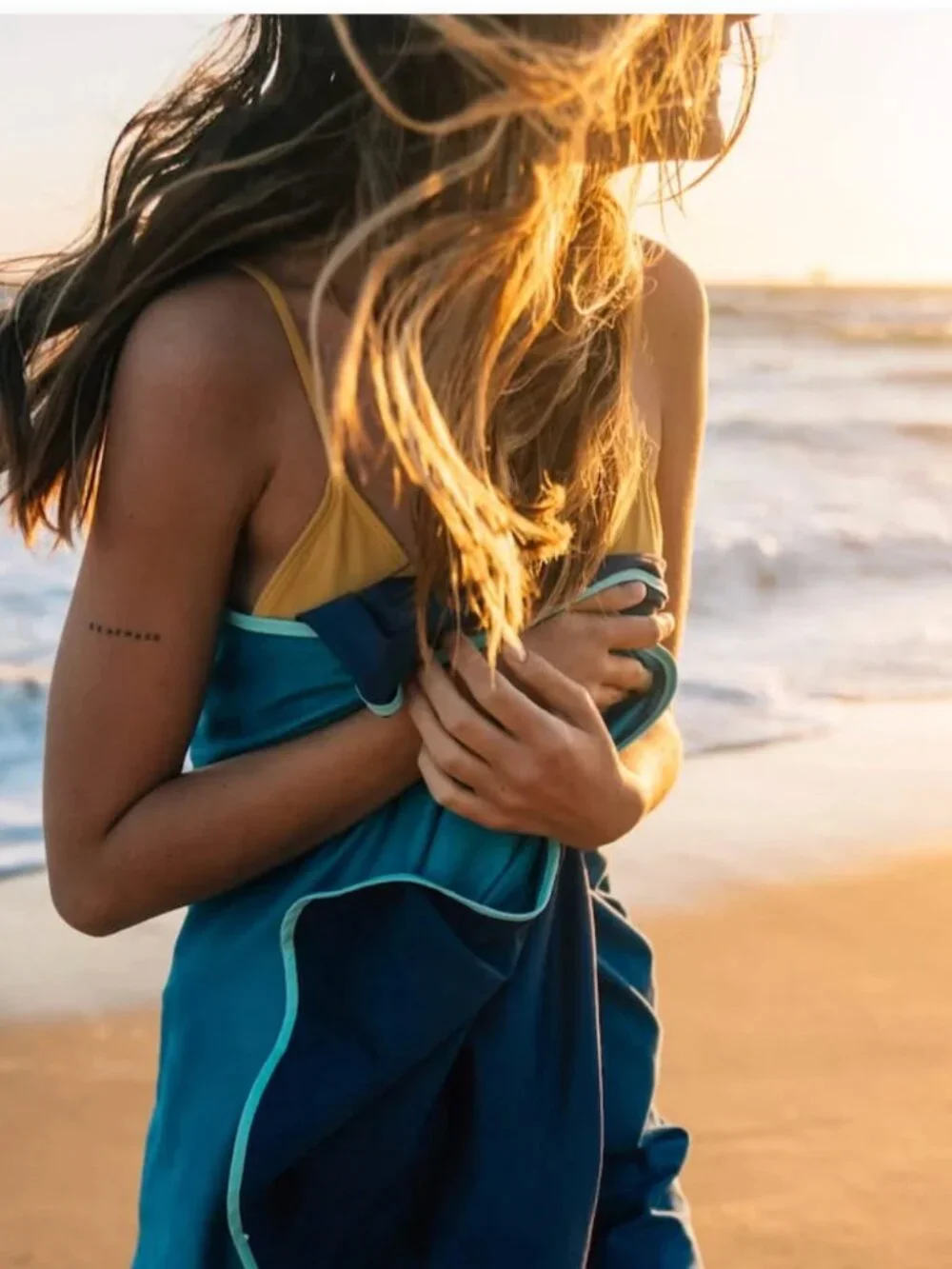 Free People x Rumpl Everywhere Towel in Ocean Fade - NWT